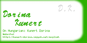 dorina kunert business card